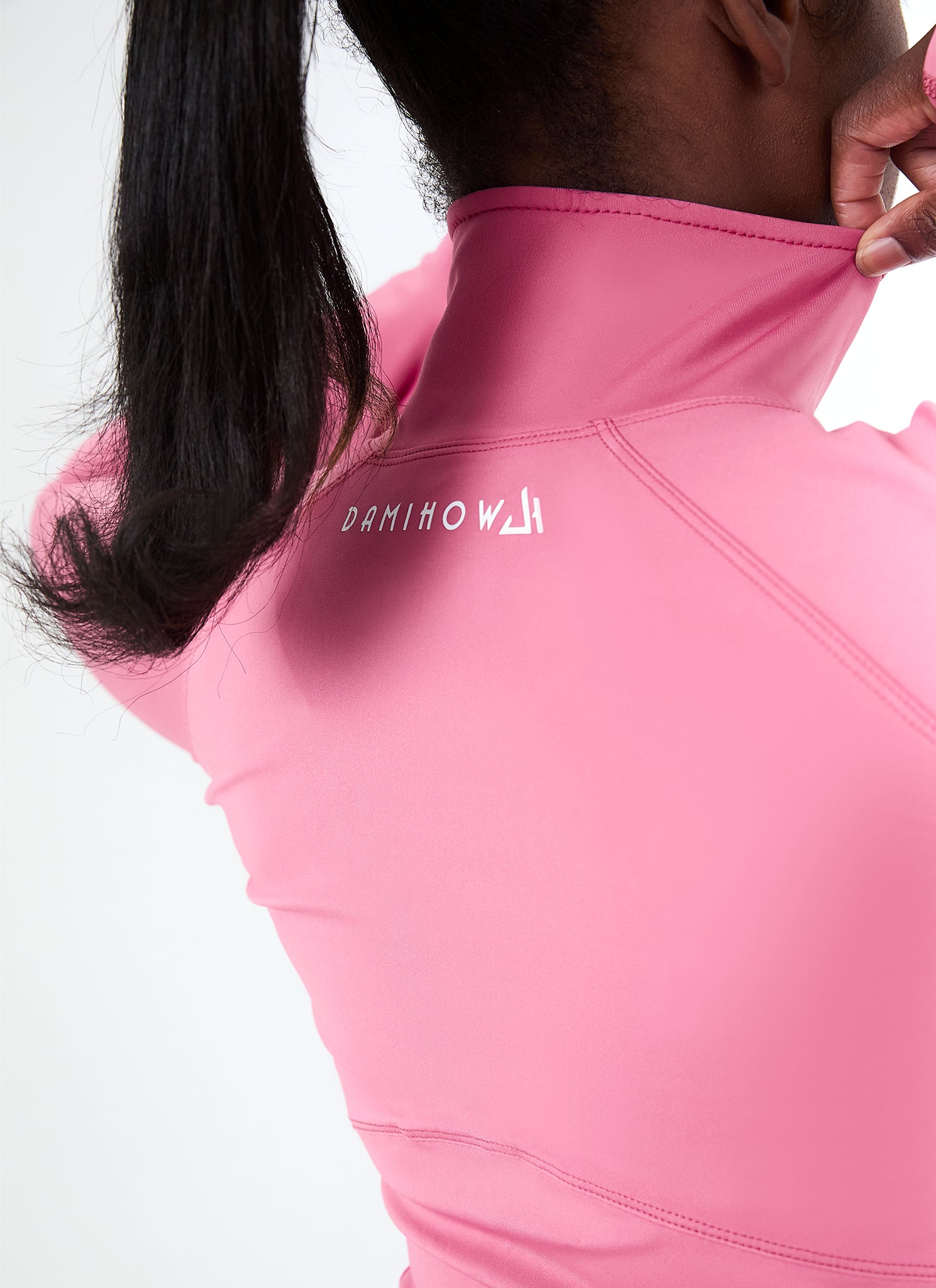 Sculpt Pink Crop Zip-Up Jacket