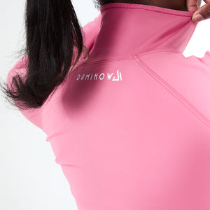 Sculpt Pink Crop Zip-Up Jacket