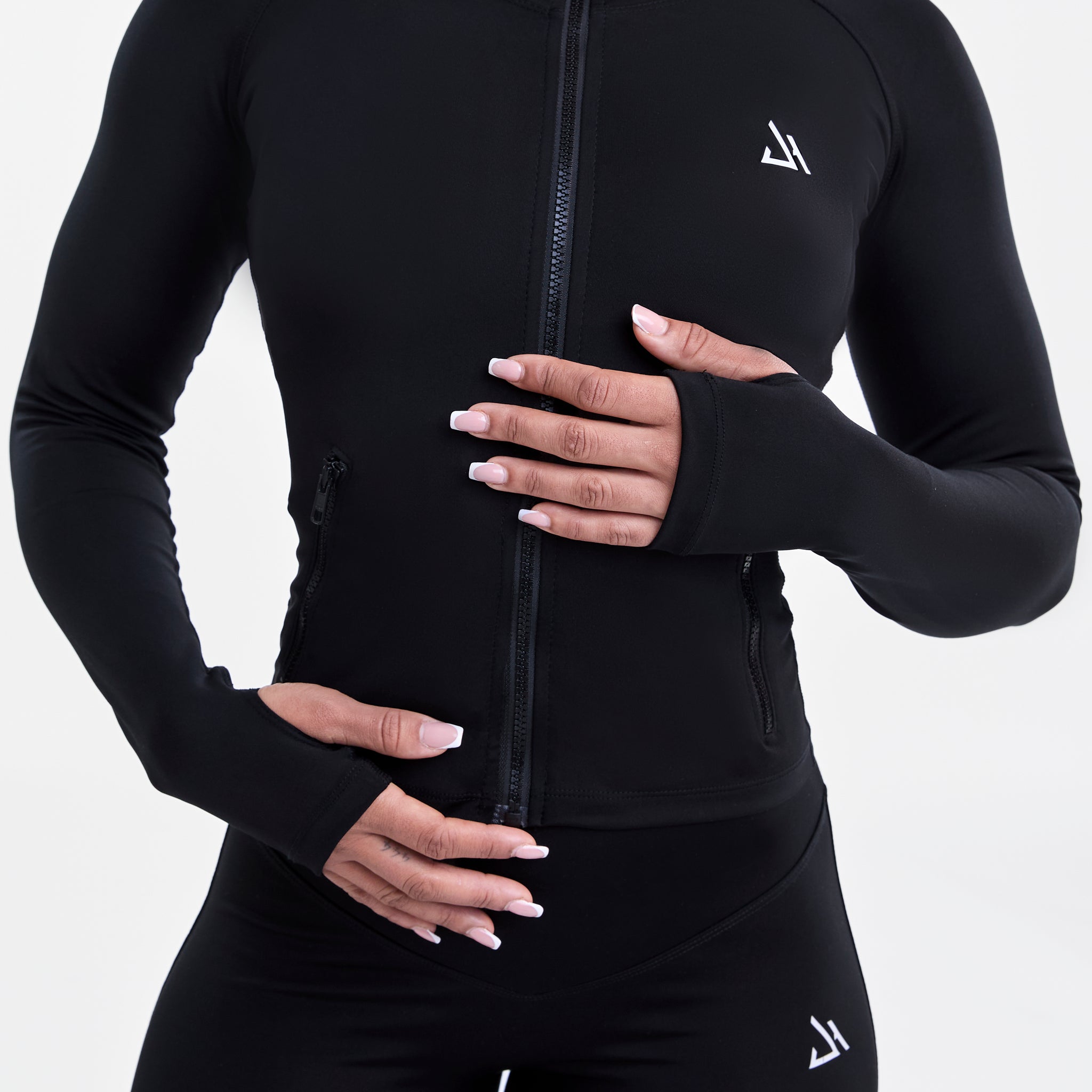 Sculpt Crop Zip-Up Jacket