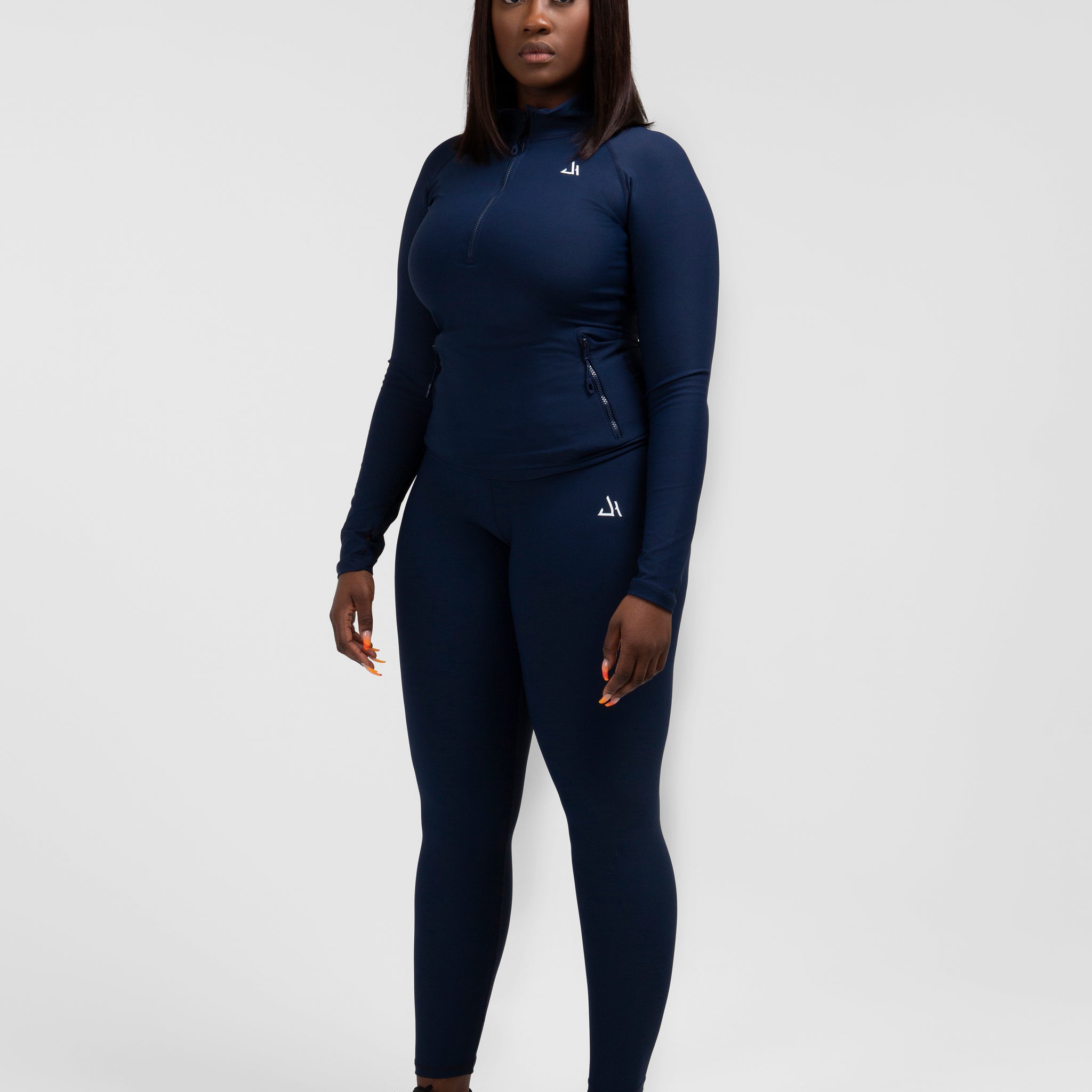 Navy Essential High Waist Leggings