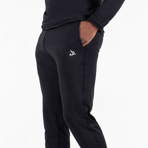 Black Tapered Bottom Joggers